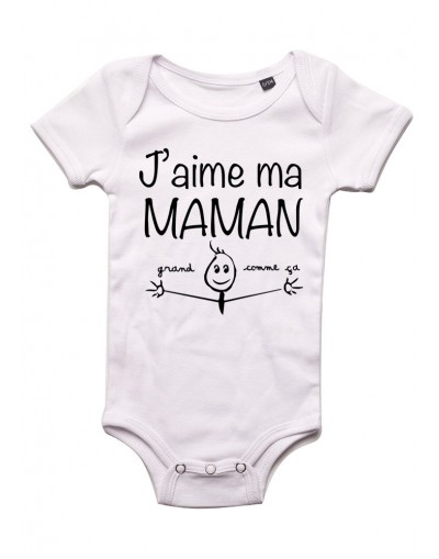 Body Bébé J'aime maman