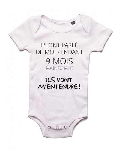 On a parlé de moi pendant 9 mois - Body bébé Bébé