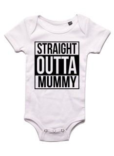 Straight Out mummy - Body bébé Bébé