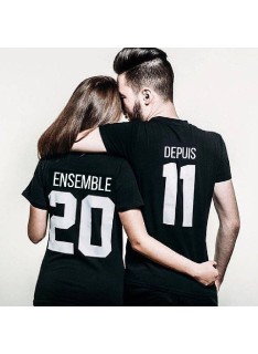 Tshirt Couple – Ensemble depuis – Shirtizz Tshirt Couple
