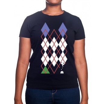 Jacquard Invader - Tshirt Femme