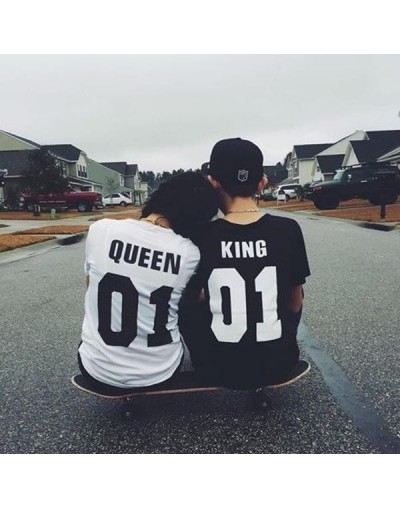 King & Queen Personnalisable – Tshirt Duo Couple