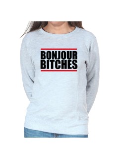 Bonjour Bitches - Sweat Crewneck Femme