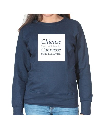 Chieuse mais adorable - Sweat Crewneck Femme Chieuse mais adorable - Sweat Crewneck Femme