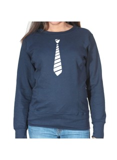 Crabate blanche bariolé - Sweat Crewneck Femme