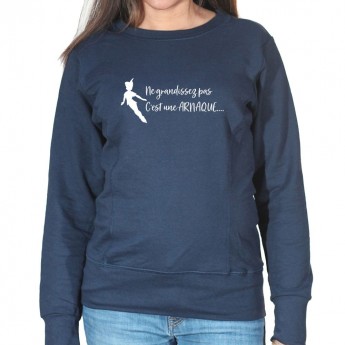 Ne grandissez pas c'est une arnaque - Sweat Crewneck Femme