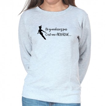 Ne grandissez pas c'est une arnaque - Sweat Crewneck Femme