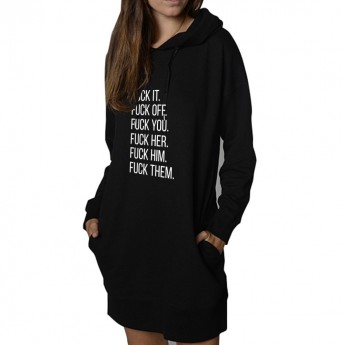 Fuck it Off Her Him them - Sweat Oversized Femme