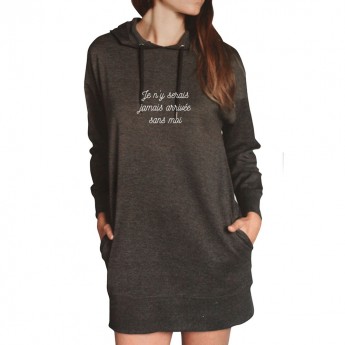 J'y serai jamais arrivé sans moi - Sweat Oversized Femme