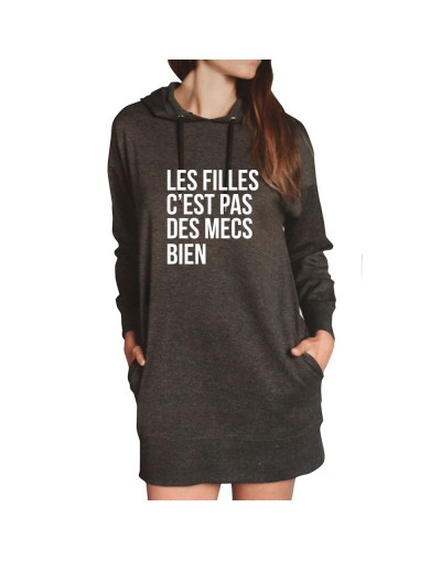 Les filles c'est pas des mecs bien - Sweat Oversized Femme