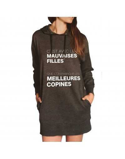 C'est avec les mauvaises filles - Sweat Oversized Femme