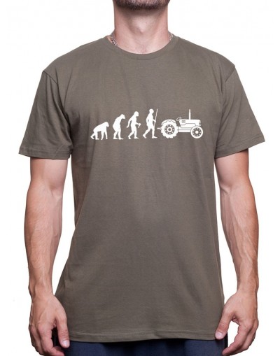 Darwin farmer - Tshirt Humour Agriculteur T-shirt Homme