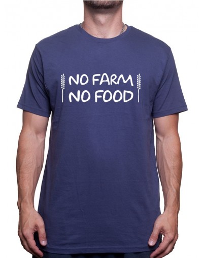 No farms no food - Tshirt Humour Agriculteur T-shirt Homme
