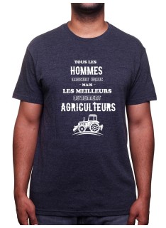 Tous les hommes naissent e?gaux - Tshirt Humour Agriculteur T-shirt Homme