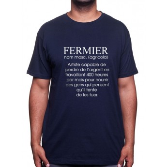 De?finition fermier - Tshirt Humour Agriculteur T-shirt Homme