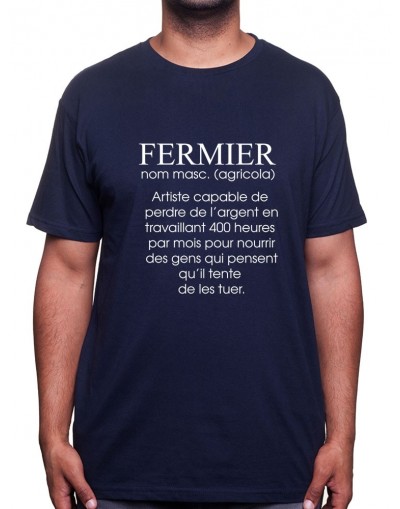 De?finition fermier - Tshirt Humour Agriculteur T-shirt Homme