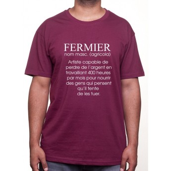 De?finition fermier - Tshirt Humour Agriculteur T-shirt Homme