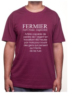 De?finition fermier - Tshirt Humour Agriculteur T-shirt Homme