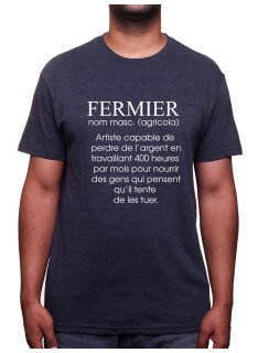 De?finition fermier - Tshirt Humour Agriculteur T-shirt Homme