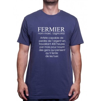 De?finition fermier - Tshirt Humour Agriculteur T-shirt Homme