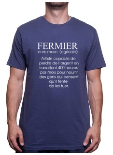 De?finition fermier - Tshirt Humour Agriculteur T-shirt Homme