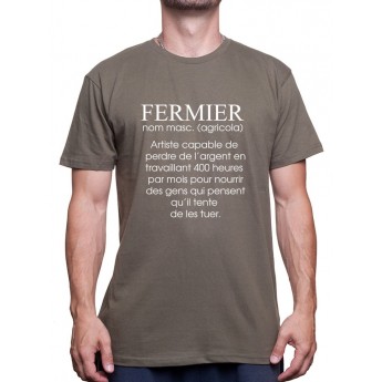 De?finition fermier - Tshirt Humour Agriculteur T-shirt Homme
