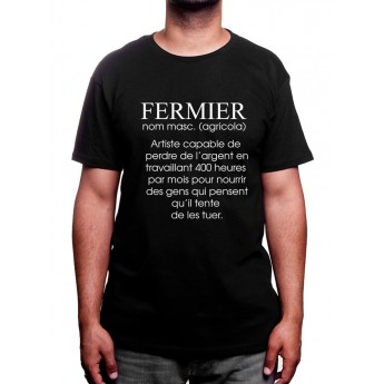 De?finition fermier - Tshirt Humour Agriculteur T-shirt Homme