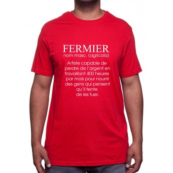 De?finition fermier - Tshirt Humour Agriculteur T-shirt Homme