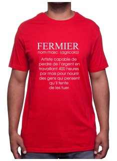 De?finition fermier - Tshirt Humour Agriculteur T-shirt Homme