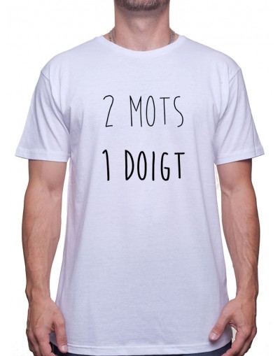 2 mots 1 doigts - Tshirt Homme