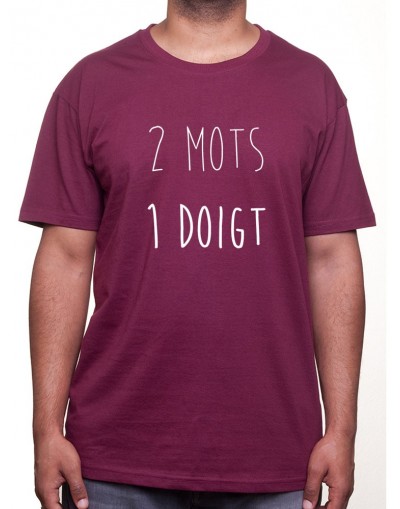 2 mots 1 doigts - Tshirt Homme