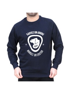 Sauvez un arbre mangez un castor - Sweat Homme