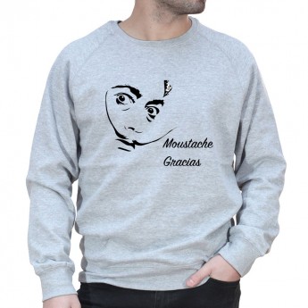 Moustache Gracias Dali - Sweat Homme