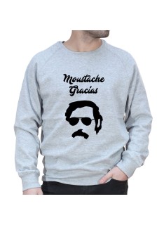 Moustache Gracias Pablo - Sweat Homme