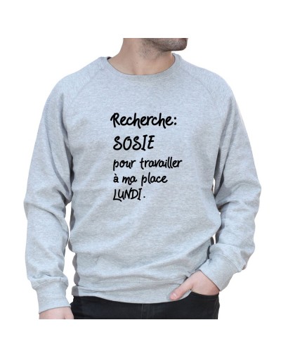 Recherche sosie pour Lundi - Sweat Homme