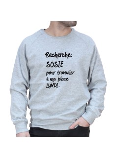 Recherche sosie pour Lundi - Sweat Homme