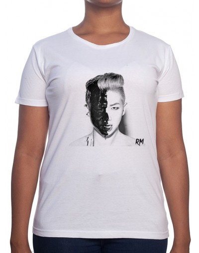 RAP MONSTER Art - Tshirt BTS Femme