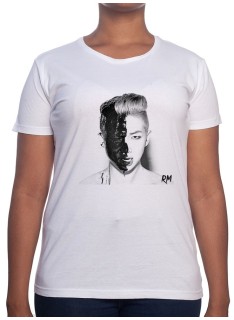 RAP MONSTER Art - Tshirt BTS Femme