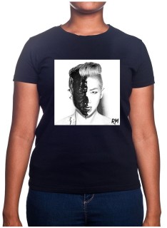 RAP MONSTER Art - Tshirt BTS Femme