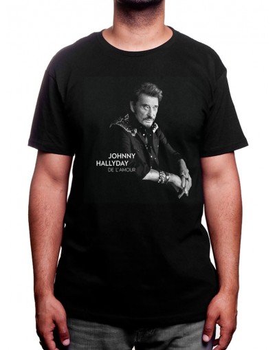 De lamour - Tshirt Johnny Halliday Tshirt Homme Johnny