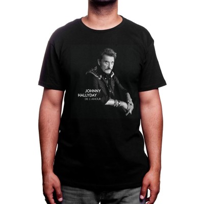 De lamour - Tshirt Johnny Halliday Tshirt Homme Johnny
