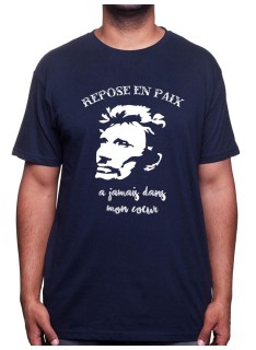 Repose en paix - Tshirt Johnny Halliday Homme