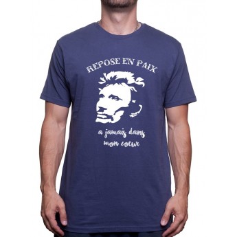 Repose en paix - Tshirt Johnny Halliday Homme