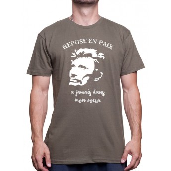 Repose en paix - Tshirt Johnny Halliday Homme