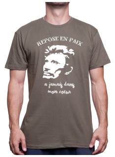 Repose en paix - Tshirt Johnny Halliday Homme