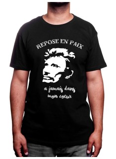 Repose en paix - Tshirt Johnny Halliday Homme