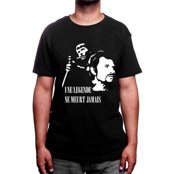 Une legende ne meurt jamais - Tshirt Johnny Halliday Homme