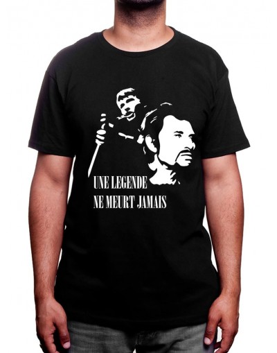 Une legende ne meurt jamais - Tshirt Johnny Halliday Homme