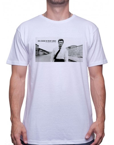 Une legende ne meurt jamais ART - Tshirt Johnny Halliday Homme