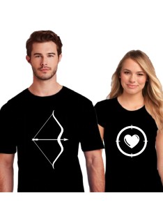 Tshirt Couple – Arc et Cible – Shirtizz Couple